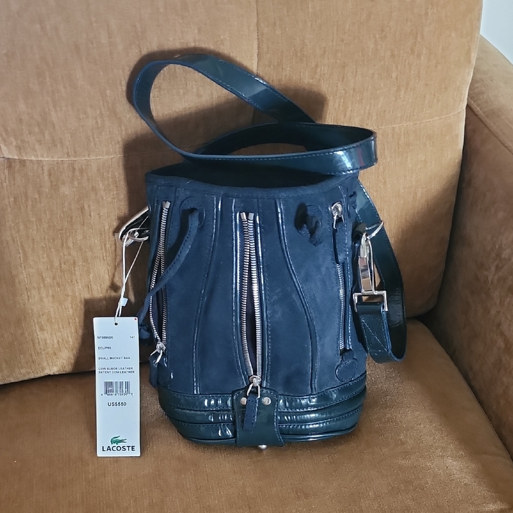 Lacoste Blue Buckey Bag with Modern Design